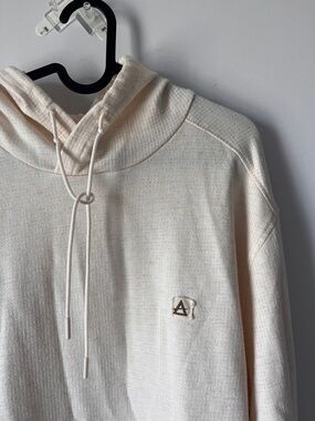 🔥CLEAROUT🔥 Cream Hoodie XL |  Cotton Blend | Cozy Neutral Pullover | Athleisure